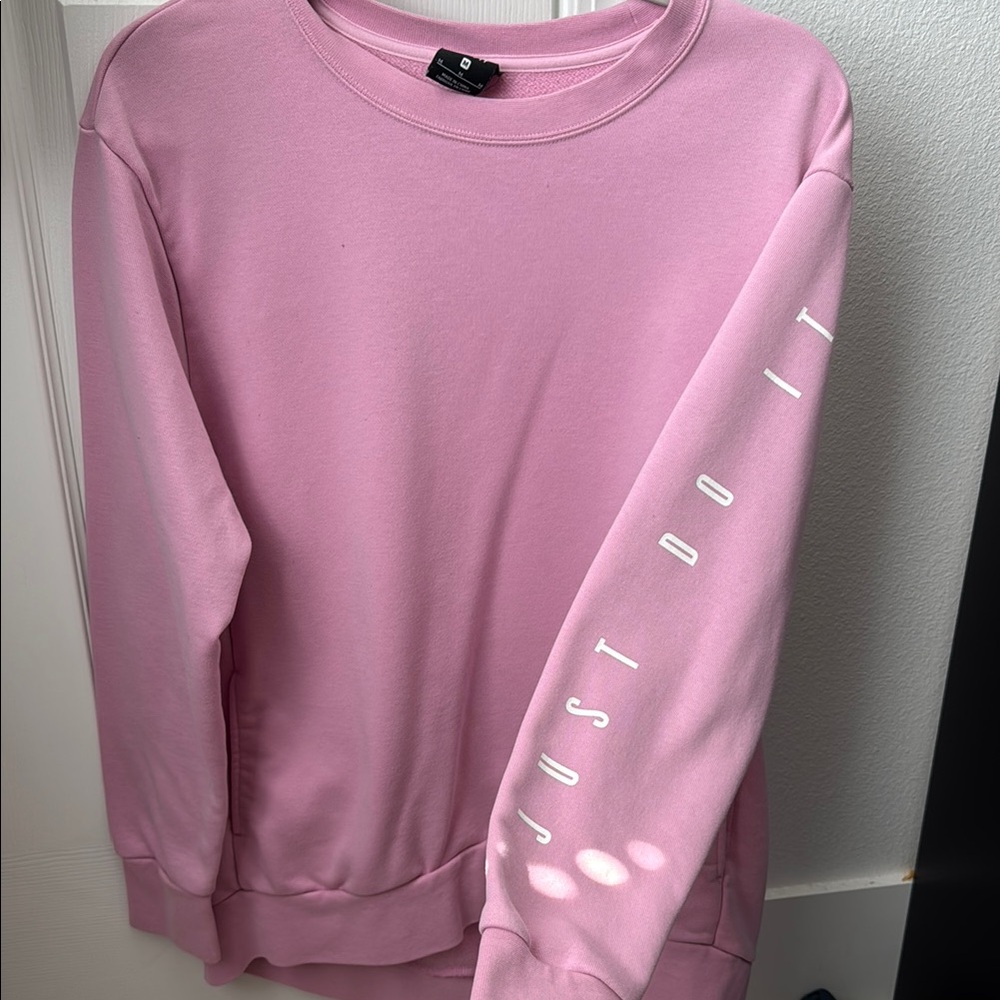 Pink Nike Sweatshirt with Sleeve Print